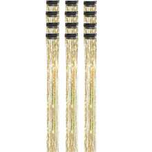 24-Inch Shiny Hair Extensions Clip-In, Heat Resistant, Shiny Fairy Hair Accessories Suitable For Women, Girls, Applicable For Halloween - Gold - View 8