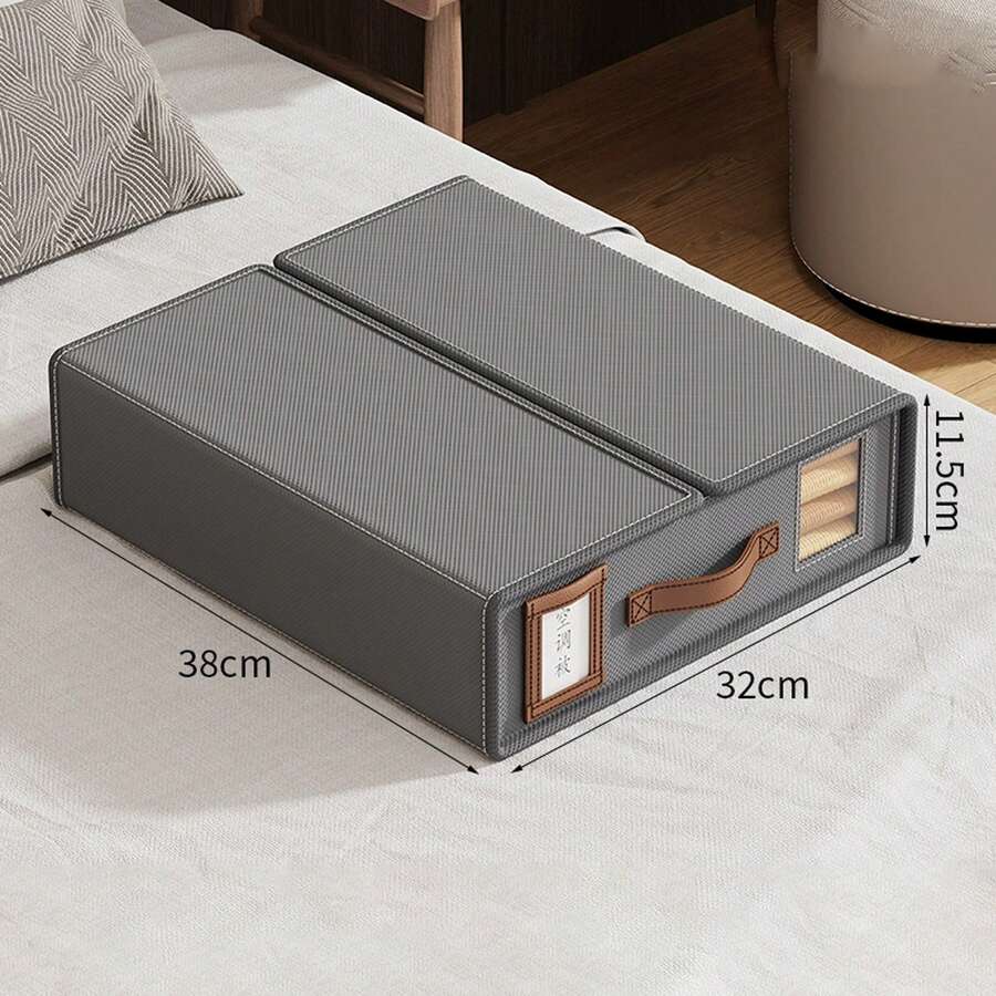 Ordnungsboxen, faltbarer Schrank-Organizer, 4-teiliges Set, Bettlaken-Organizer, Bettlaken-Aufbewahrungsbox, Aufbewahrungstaschen, 38 x 32 x 11,5 cm