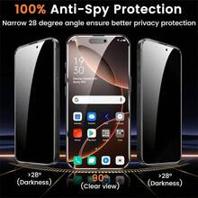 3 pièces Protecteur d'écran en verre trempé de protection de la vie privée plein écran. Protège contre l'espionnage avec un écran anti-regard. Film de protection d'écran compatible avec 17, 16, 15, 14, 13, 12, 11 Pro Max, XS, X, XR, 6, 7, 8, 16, 15, 14 Plus, 12, 13 Mini. Couvercle de protection d'écran en verre clair. Accessoires de protection d'écran de téléphone. Essentiels de protection d'écran, applicables au bouclier quotidien, au bureau, à la vie privée à domicile. Protecteur d'écran de téléphone étanche, antichoc, anti-rayures. - 3 paquet - Voir 4