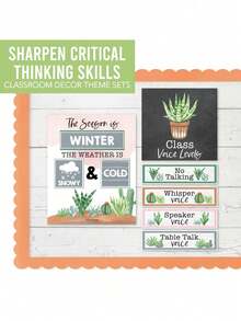 Classroom Calendar, 98 Pieces, Bulletin Board, Hadley Designs, Calendars & Planners, Calendar 2025, Calendar Creative Minimalist, Calendar>Teacher, Yearly Calendars, Calendario 2025-2026, Academic Calendar 2025-2026, Wall Calendar 2025, Numbers Calendar, - Cactus - 查看 4