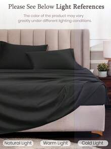 2/3/4pcs Fitted Sheets Set, Bedding, Cozy And Warm Bedding, Solid Color Bedding Sheets, Easy Care And Comfortable, Breathable Bed Set, For Single, Twin, Full, King, Queen Bed Sizes, Suitable For Bedroom, Guest Room, Fall Decor, Room Decor, Halloween Gift, Dormitory, All Seasons, Machine Washable, Ideal Home Gifts