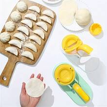 1Pc Heavy-Duty 3-In-1 Dumpling Press - Features An Easy-Clean Green Base And Strong Handles For Homemade Dumplings, Pierogi, And Spring Rolls - Perfect For Chinese, Eastern European, And Asian Cuisines - Essential For Holiday Cooking (Halloween, Christmas, Thanksgiving, Easter, ) - Safety And Durability - Green - View 6