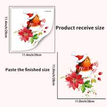 Adesivi per bagno e toilette con stampe di animali, fiori e uccelli, decorazioni per la casa, decorazioni per pareti, decorazioni per stanze, adesivi per pareti