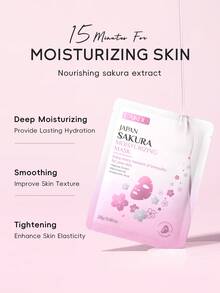 1 Moisturizing And Brightening LAIKOU Japanese Sakura Skincare Set (Headband + 17ml Sakura Essence + 15ml Sakura Eye Serum + 4-Piece Sakura Travel Kit + 30g Sakura Sunscreen + Telephone Cord Hair Tie + Ins Style Gift Bag (Pink Ribbon) + 100ml Japanese Sakura Toner + 15g Sakura Eye Cream + 25g Sakura Moisturizing Mask)