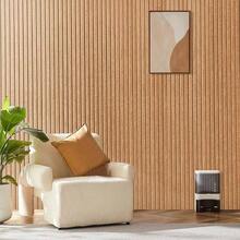 Large Cork Board Office, 8 Pack Felt Wall Tiles With Slat Wall Paneling, Felt Bulletin Board Pin Board Cork Boards Walls Tan - 深駝色 - 查看 7