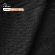 Extendable Dining Table And Chairs Set Of 4, Oval Mable Effect Table With Upholstered Chairs For Dining Room (Black Line, Set Of 4) - 4 Pieces Of Linen Black 6-point - View 4