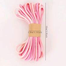 حبل ماكرامي 3 مم * 10 م، حبل ملون متنوع الألوان، حبل قطني، خيط ماكرامي لتعليق الحوائط، حاملات النباتات، الحرف اليدوية، مشاريع الديكور DIY