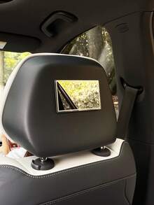 Stainless Steel Car Sun Visor Makeup Mirror, Car Interior Decorative Mirror, Car Vanity Mirror