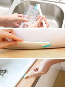 2 pièces Set de brosses de nettoyage polyvalentes pour la cuisine, brosse spirale manuelle pour bouteilles et tasses, brosse de nettoyage à long manche pour les bouteilles, tasses à lait, sucettes, couvercles de tasses isothermes, évier domestique, sans électricité requise