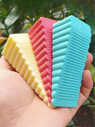 1PC防风门挡免打孔创意硅胶门吸家用安全门楔防夹门卡