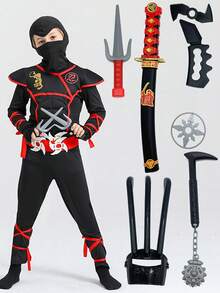 武器套装，塑料武士刀武器，适合万圣节、圣诞节、角色扮演、动漫角色扮演、派对、收藏 - 彩色 - 查看 2
