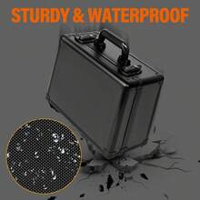 Graded Card Storage Box Case, Sports Trading Card Box - Baseball Cards Slab Case Fits Top Loaders Magnetic Card Holder, Waterproof Carrying Case - Large - View 4