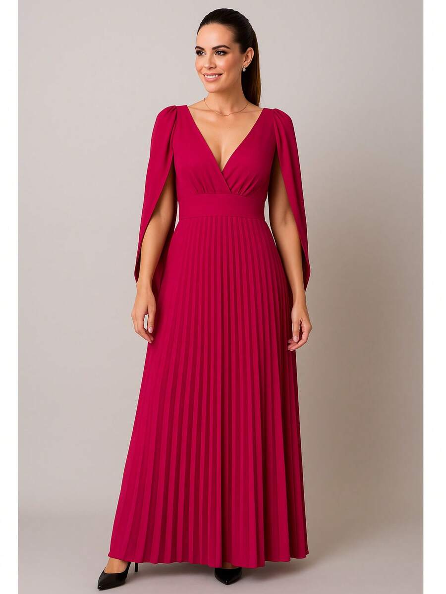 Women Dresses - 玫紅色 - 查看 1