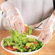 100/300pcs Disposable TPE Gloves Are Transparent, Thick, Elastic, Durable, Waterproof, Oil-Proof, Puncture-Resistant, And Have Good Sealing Performance. They Fit Your Hands Well And Are Suitable For Kitchen Cleaning, Baking, Pet Care, Grooming, And Laboratory Applications - Bagged - View 4