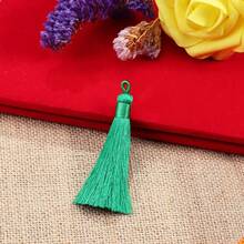 5 buc/pachet stil vintage cu ciucuri, perdea pliabilă cu evantai, ciucuri agățate, 90 x 15 mm