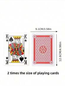 54pcs Extra Large Jumbo Playing Cards, Giant Wedding Cards, Double Deck Poker Cards, Christmas, Halloween Gift - Multicolor - View 5