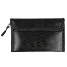 2200℉ Fireproof Money Bag Waterproof Document Envelope File Pouch Cash Box - Black - View 10