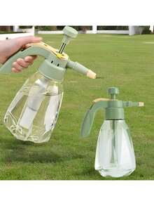 Large Pressure Watering Can, 1.5L Large Capacity Clear Water Bottle, Gardening Sprayer Pressure Pump Watering Can For Plants Flowers Cleaning - 彩色 - 查看 26