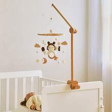 升级版儿童房装饰储物床上用品配件，婴儿床悬挂拱形支撑适用于各种婴儿床，易于组装可调节悬挂支架