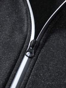 男士连帽夹克，保暖内衬风衣，休闲百搭外套，适合春秋冬季