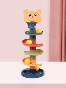 1set 3/5/7/9 Floor New Children's Ramp Toy Basketball Track Suitable For Over Three Years Old ,Children's Fun Track Sliding Tower RotatingTrack Ball, Rolling Ball Toy Interesting Puzzle Game Early Education Rolling Ball Toy Children's Toy Random Colors,Please Keep Away From Children Under The Age Of Three - Multicolor - View 10