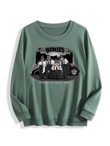 Homies Pachuco  Ese Retro Crewneck - 軍綠色 - 查看 1