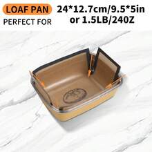 1pc Silicone Bread Loaf Pan For 9x5 Inch Bread Pans - Baking Liners, Nonstick & Reusable, Easy To Clean, High Temp Resistant - Multicolor - View 3