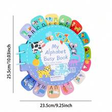 Cuốn sách cầm tay đa năng "Yên tĩnh và Bận rộn" này là một món đồ chơi giáo dục có chức năng huấn luyện kiểm soát bút. Nó có 26 chữ U. - Nhiều màu - Xem 4