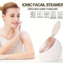 Portable Face Steamer With Mirror, Nano Ionic Facial Sauna Steam Moisturizing Device