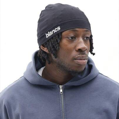 1pc Solid Color Street Style Nylon Skull Print Beanie, Sports & Casual Wear, Great Gift Choice For All Seasons Fall