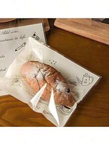 50 Self-Sealing Bread Bags - Perfect For Storing Bread, Croissants, Cookies, Biscuits, Cakes, And More! - Clear - View 5