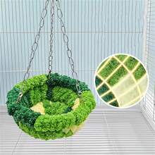 1pc Parrot Nest, Forest Style Hanging Hammock Bed, Plush Nest, Small Bird Supplies, Swing, Warm Bird Nest - View 3