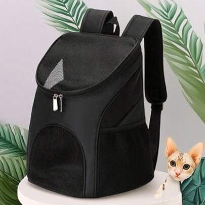 1 Stück Haustier-Rucksack, tragbar für den Ausgang, langanhaltend und leicht zu reinigen, mit belüftetem Design, geeignet für Hände-freies Reisen, Wandern und Outdoor-Abenteuer, anwendbar für kleine und mittelgroße Haustiere, in drei Farben erhältlich.