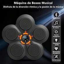Máquina Musical de Boxeo Bluetooth Smart (con Guantes) para Casa, Interior y Gimnasio, con Contador - 1 - Ver 7