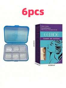 6pcs Ear Patches With Corrective Cut Ear Vertical Version Of V-Line Facial Stickers, V-Face Adhesive.Suitable For Daily Makeup, Prom Party, Wedding, Shopping, Dating, Dinner Team Building, Holiday Makeup, Mother's Day Gifts, Graduation Season Gifts,Festival Lashes,Rave Makeup,Rave Party.,Cheap,Stocking Stuffers,Makeup,Makeup Tools,Cheap Stuff,Gifts,Gifts For Women,Christmas Gifts