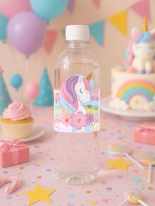 10/20 pièces Autocollants de bouteille thème licorne arc-en-ciel, Autocollants d'emballage de bouteille motif licorne arc-en-ciel rêveuse, Étiquette d'emballage de décoration de fête d'anniversaire, Autocollants d'emballage de bouteille thème licorne pour fête, Étiquettes décoratives d'autocollants de bouteille pour fête de mariage et baby shower, Décoration licorne, Décoration pour révélation du sexe, Faveurs de fête