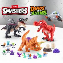 ZURU Caixa surpresa mini ovos arqueológicos luminosos Smashers Nano Jurassic - 6 designs aleatórios de dinossauros com características fluorescentes, presente de aniversário perfeito para meninos, mini ovos colecionáveis com mais de 5 surpresas dentro
