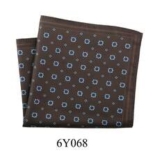 1pc New Cashew Flower Plaid & Polka Dot Print Pocket Square, Suit Chest Handkerchief Scarf Accessory For Men, Suitable For Wedding, Birthday, Party