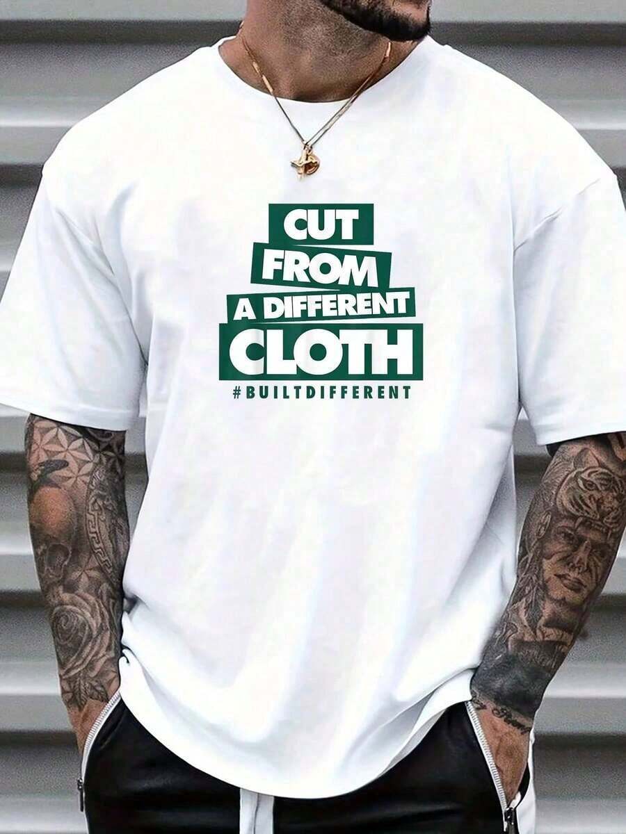 100% Cotton Oxidized Green 4s Matching Tee For Men  T-Shirt Street Hip-Hop Style Men's T-Shirt - 白色 - 查看 1