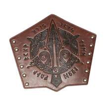 Faux Leather Armor Medieval Gloves Wristband Viking Arm Guards LARP Accessories Wide Bracelet Arm Armor Cuffs Men Costume Accessories