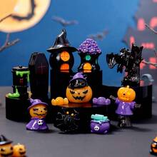 21pcs Halloween Ornaments, Halloween Scene Layout Miniature Model, Halloween Mini Decoration, Halloween Small Ornaments, Skull Mummy, Resurrection Ghost Festival Horror Resin Ornaments, Home Desktop Creative Decoration