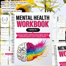 Mental Health Diary, Mental Health Worksheet - Mental Health Diary With Mood Tracker, Self-Care Workbook, Relaxation Guide And Patience Exercises, Back To School Gift