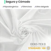 ¡RecomendadoUbbe Protector de Colchón, 100% Impermeable, Hipoalergénico. Suave Cubre Colchón de Tela Premium Certificada, Ultra Delgada contra Agua. Blanco Tamaño Individual: 100x190x45cm)¡Top de Temporada - Blanco - Ver 4