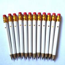 10pcs/20pcs Mini Party Favors - Pencils, White Pencils, Small White Pencils, Games, Bridal Party Pencils - Multicolor - View 2