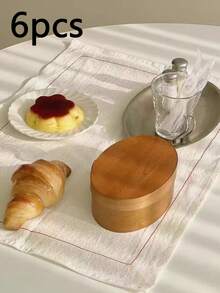 1 pieza/6 piezas Manteles individuales blancos minimalistas franceses, Paños de cocina nórdicos vintage, Esterillas de fondo para fotografía de alimentos