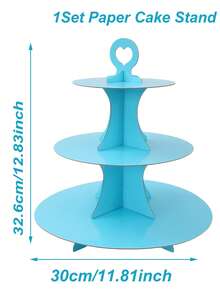 1/2 套 3 层纯色蛋糕托，黑色/白色/红色/粉色/蓝色蛋糕装饰架套装，食物托盘，甜点托盘，用于甜点展示和水果架的蛋糕托盘，生日节日派对餐桌 DIY 蛋糕装饰，婴儿淋浴派对装饰餐桌甜点展示，生日派对装饰食物托盘，甜点托盘 - 蛋糕架 - 查看 20