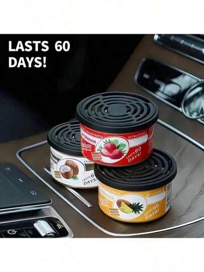 60-Day Long Lasting Car Air Freshener, Elegant Fragrance Creates A Fresh And Atmosphere For Your Vehicle, Also Suitable For Home Deodorizing, Multiple Scent Options, Women's Car Accessories, Car Decor
