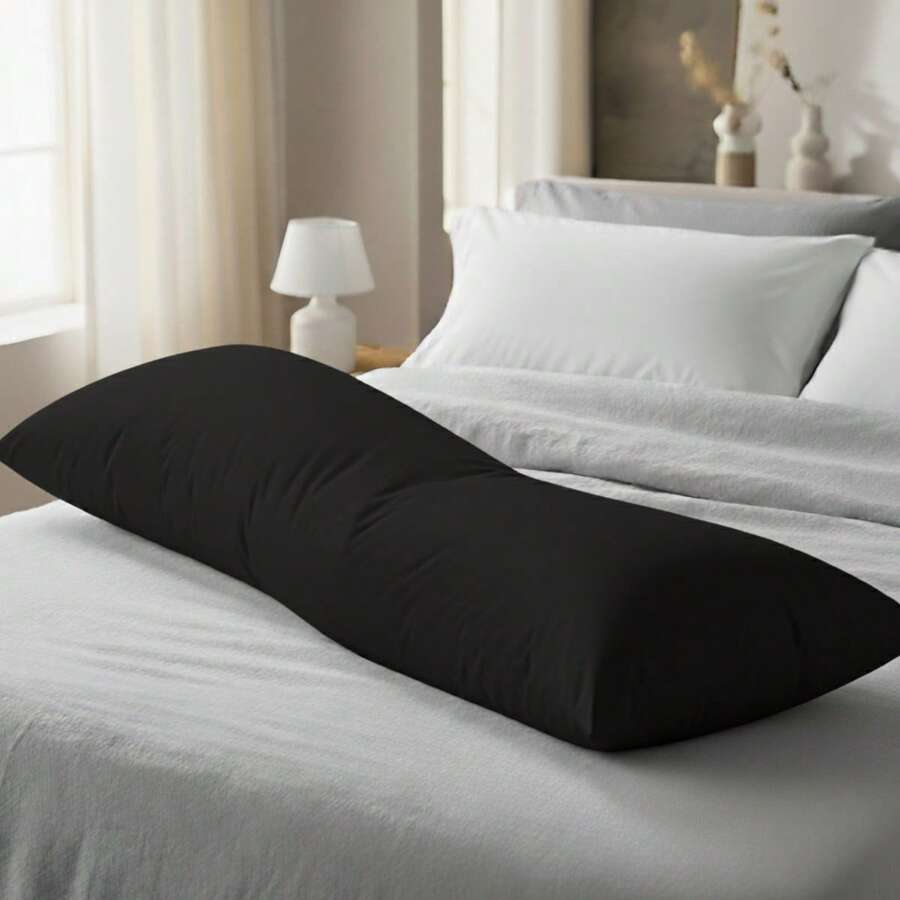 Xuxão Body Pillow With Pillowcase 100% Silicone 1.36m X 40cm - Negro - Ver 1