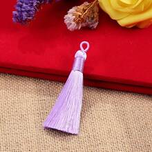 5 buc/pachet stil vintage cu ciucuri, perdea pliabilă cu evantai, ciucuri agățate, 90 x 15 mm