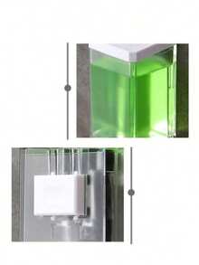 1 pieza Dispensador de jabón montado en la pared, tipo de presión, dispensador de loción y champú, botella de champú montada en la pared, dispensador de jabón líquido adecuado para hotel, moderno y minimalista, sin perforación, dispensador de jabón montado en la pared para cocina y baño, decoración de otoño, de vuelta a la escuela